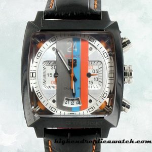 High End Replica Tag Heuer Monaco MonacoWSL001 Men's 40mm Japanese Quartz White Dial