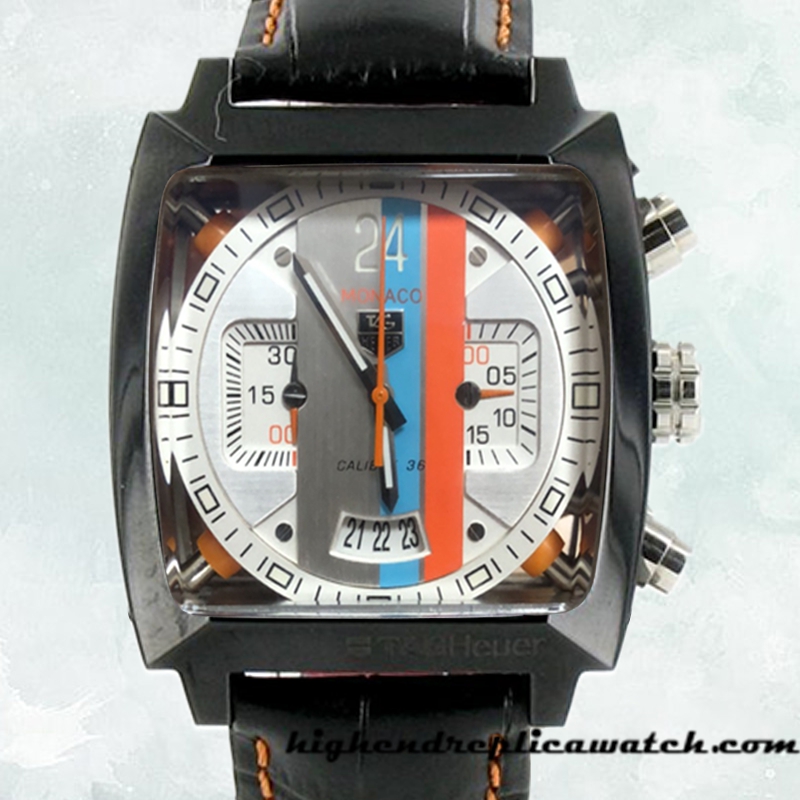 High End Replica Tag Heuer Monaco MonacoWSL001 Men's 40mm Japanese Quartz White Dial