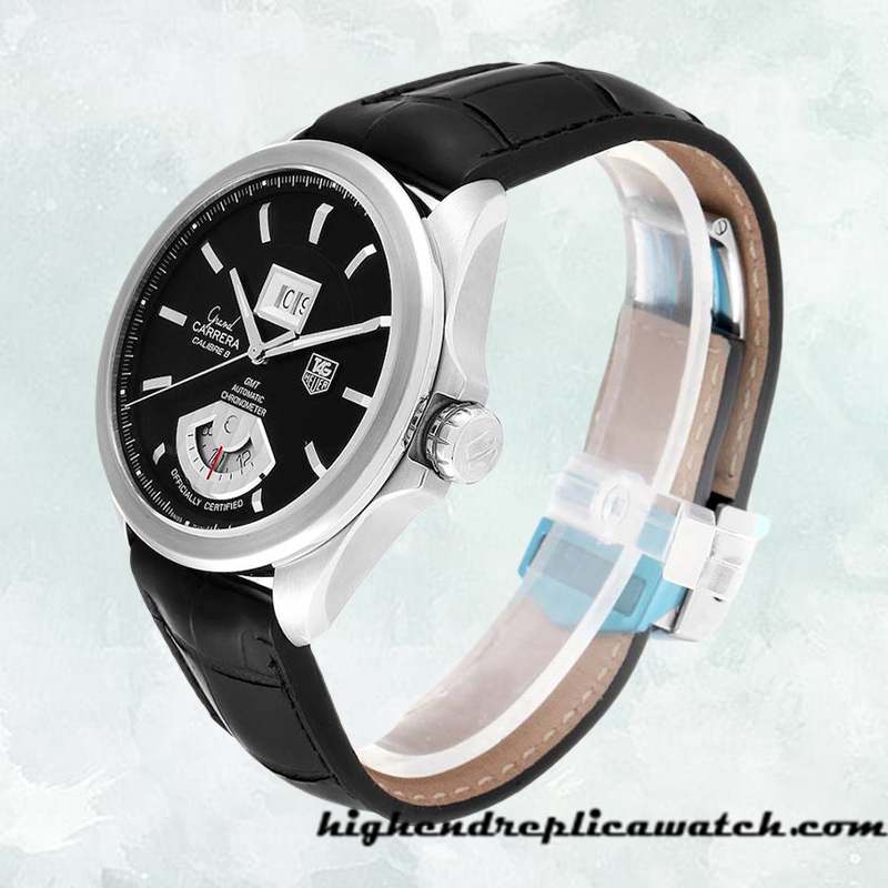High End Replica Tag Heuer Carrera Men's WAV5111-1 43mm Black Dial - Image 3