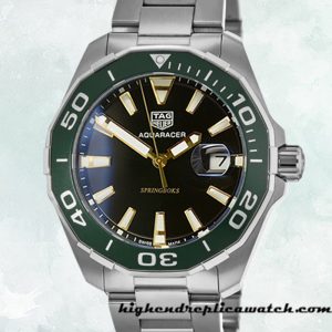 High End Replica Tag Heuer Aquaracer 43mm AquaracerBKSB-001 Men Bracelet Silver-tone