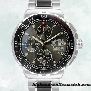High End Replica Tag Heuer Formula 1 43mm Men CAU2011.BA0873 Bracelet Silver-tone