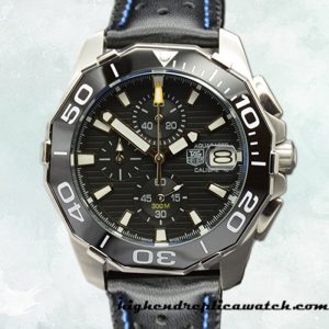 High End Replica Tag Heuer Aquaracer Men 43mm CAY211A.FC6361-002 Silver-tone Black Dial