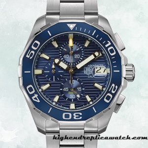 High End Replica Tag Heuer Aquaracer 43mm Men CAY211B.BA0927 Blue Dial