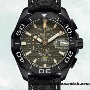High End Replica Tag Heuer Aquaracer 43mm CAY218A-001 Men Green Dial Quartz