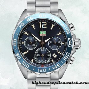 High End Replica Tag Heuer Formula 1 43mm Men CAZ1011-001 Quartz Blue Dial
