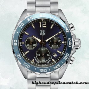 High End Replica Tag Heuer Formula 1 43mm Men CAZ1011-002 Purple Dial Silver-tone