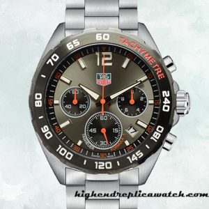 High End Replica Tag Heuer Formula 1 Men 43mm CAZ1014-002 Grey Dial Silver-tone