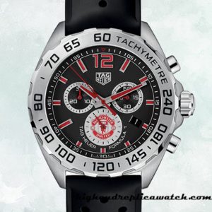High End Replica Tag Heuer Formula 1 Men CAZ101M-001 43mm Rubber Band Silver-tone