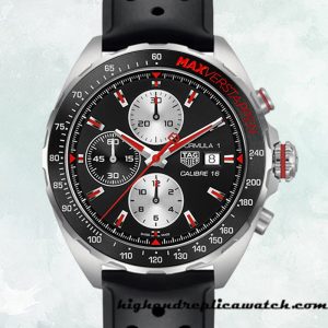 High End Replica Tag Heuer Formula 1 CAZ2018.BA0970-002 Men 43mm Silver-tone Rubber Band