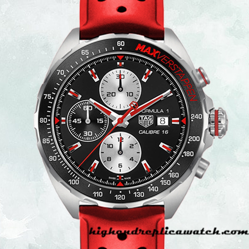High End Replica Tag Heuer Formula 1 CAZ2018.BA0970-003 Men 43mm Rubber Band Quartz
