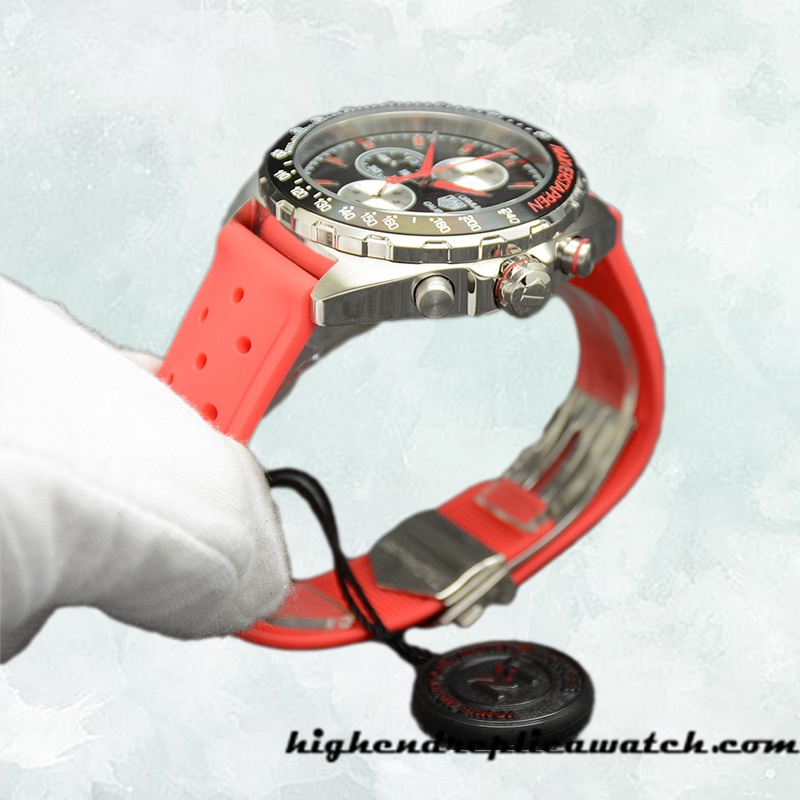 High End Replica Tag Heuer Formula 1 CAZ2018.BA0970-003 Men 43mm Rubber Band Quartz - Image 3