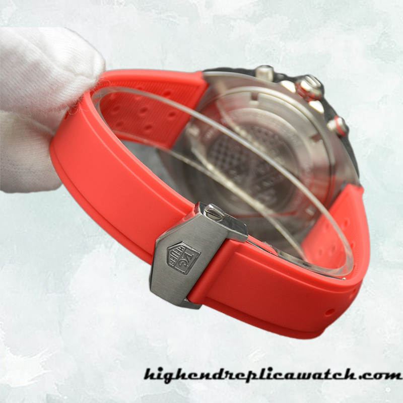 High End Replica Tag Heuer Formula 1 CAZ2018.BA0970-003 Men 43mm Rubber Band Quartz - Image 4