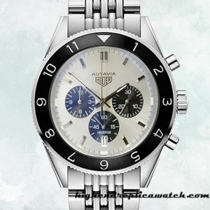 High End Replica Tag Heuer Autavia Men CBE2110-006 43mm Quartz Silver-tone