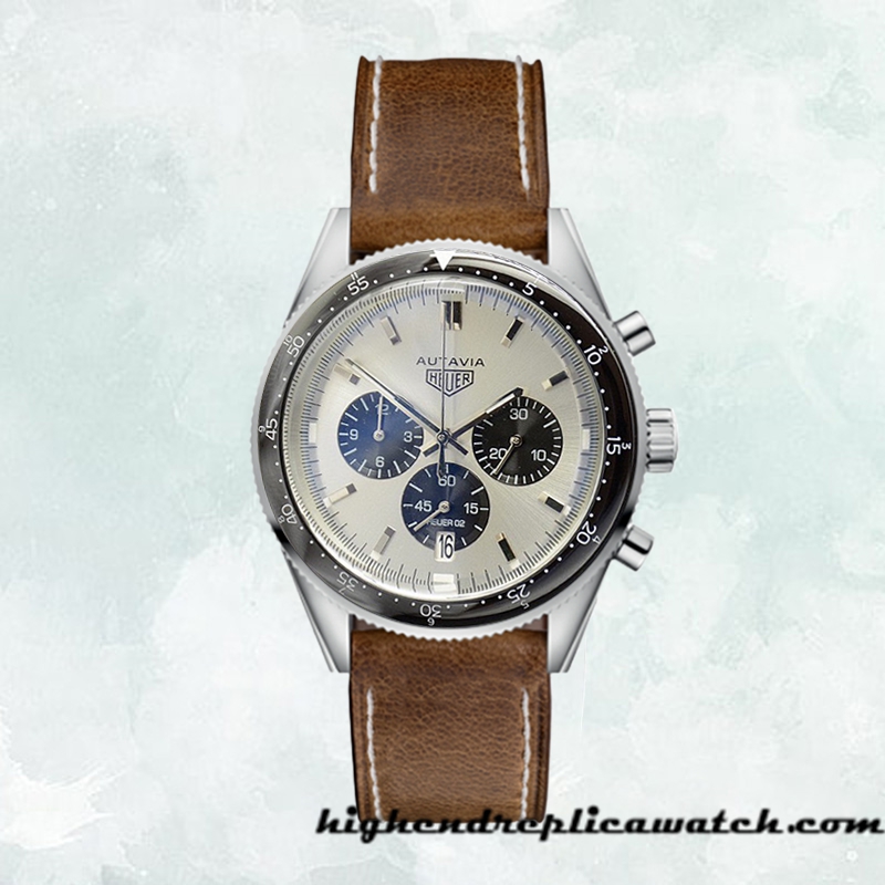 High End Replica Tag Heuer Autavia CBE2111.BA0687-001 43mm Men White Dial Quartz - Image 2