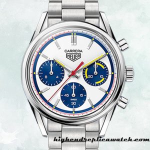 High End Replica Tag Heuer Carrera CBK221C.FC6488-001 Men 43mm White Dial Quartz