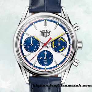 High End Replica Tag Heuer Carrera Men 43mm CBK221C.FC6488 Leather Strap