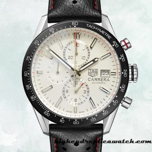 High End Replica Tag Heuer Carrera Men CBM2110-003 43mm Silver-tone White Dial