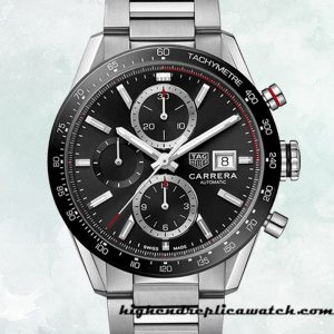 High End Replica Tag Heuer Carrera 43mm Men CBM2110.BA0651 Bracelet Silver-tone