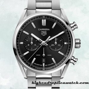 High End Replica Tag Heuer Carrera 43mm Men CBN2010.BA0642 Silver-tone
