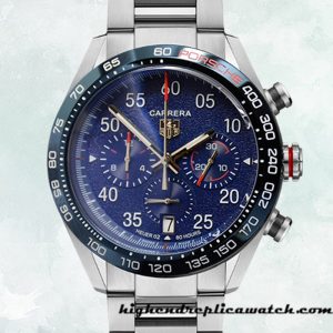 High End Replica Tag Heuer Carrera 43mm Men CBN2A1F-001 Silver-tone