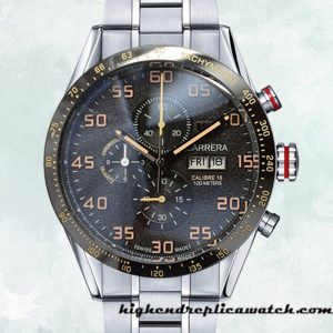 High End Replica Tag Heuer Carrera 43mm CarreraBKSB-005 Men Black Dial