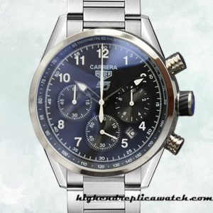 High End Replica Tag Heuer Carrera CarreraBKAB-015 43mm Men Black Dial Quartz