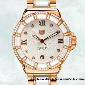 High End Replica Tag Heuer Formula 1 Ladies Formula1WDB-009 38mm White Dial