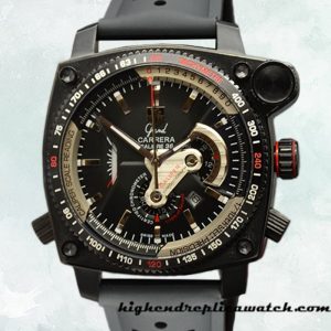 High End Replica Tag Heuer Grand Carrera GrandCarreraBKSR-003 Men 43mm Rubber Band
