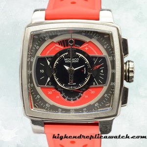 High End Replica Tag Heuer Monaco Men 43mm MonacoBKAR-001 Quartz Black Dial
