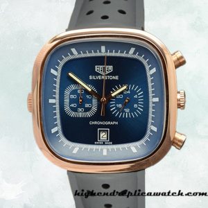 High End Replica Tag Heuer Silverstone 43mm SilverstoneBLSR-002 Men Rose Gold-tone Quartz