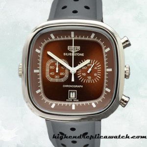 High End Replica Tag Heuer Silverstone Men 43mm SilverstoneBRSR-005 Silver-tone Rubber Band