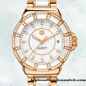 High End Replica Tag Heuer Formula 1 Ladies 38mm WAH1222.BB0866-001 Rose Gold-tone