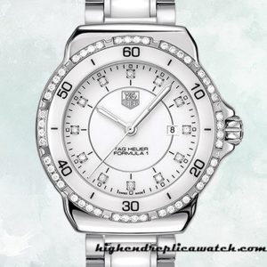 High End Replica Tag Heuer Formula 1 WAH1313.BA0868 Ladies 38mm White Dial