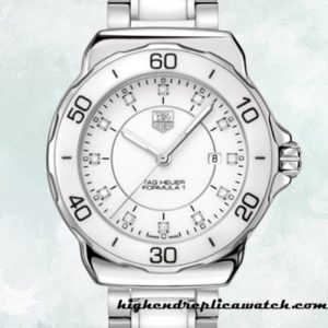 High End Replica Tag Heuer Formula 1 Ladies WAH1315.BA0868 38mm White Dial Silver-tone