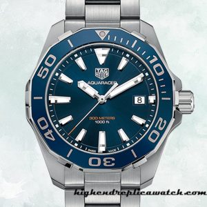 High End Replica Tag Heuer Aquaracer Men WAY111C.BA0928 43mm Silver-tone Automatic