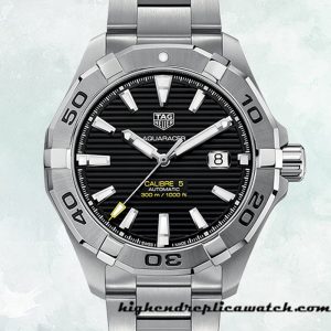 High End Replica Tag Heuer Aquaracer Men WAY2010.BA0927 43mm Silver-tone