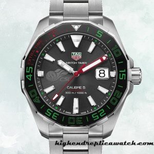 High End Replica Tag Heuer Aquaracer WAY201E.BA0927 Men 43mm Grey Dial Bracelet