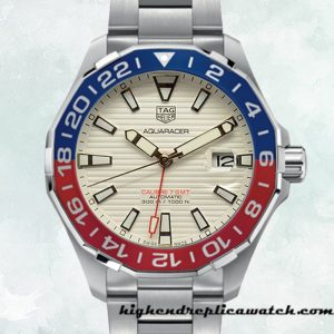 High End Replica Tag Heuer Aquaracer Men 43mm WAY201F-001 Automatic Silver-tone