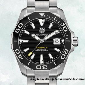 High End Replica Tag Heuer Aquaracer 43mm WAY211A.BA0928 Men Black Dial
