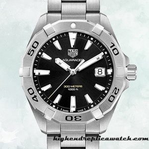 High End Replica Tag Heuer Aquaracer WBD1110.BA0928 Men 43mm Bracelet Silver-tone