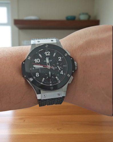 High End Replica Hublot Big Bang 341.SB.131.RX Men's 44mm Silver-tone Automatic photo review