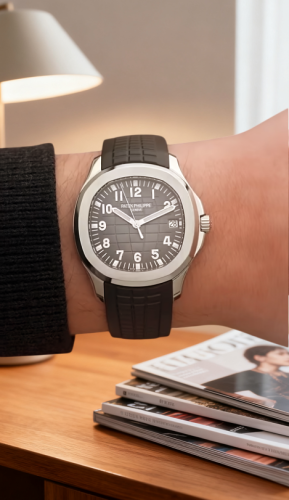 High End Replica Patek Philippe Aquanaut 5167A-001 40mm Men's Rubber Band Automatic photo review