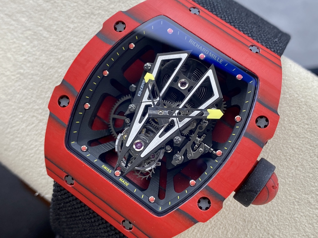 Best Swiss-Made Super Clone Richard Mille RM 27-03 Tourbillon Rafael Nadal Red Replica - Image 2