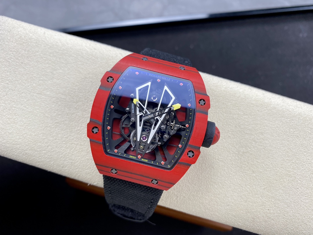 Best Swiss-Made Super Clone Richard Mille RM 27-03 Tourbillon Rafael Nadal Red Replica - Image 5