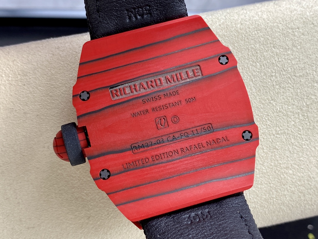 Best Swiss-Made Super Clone Richard Mille RM 27-03 Tourbillon Rafael Nadal Red Replica - Image 8