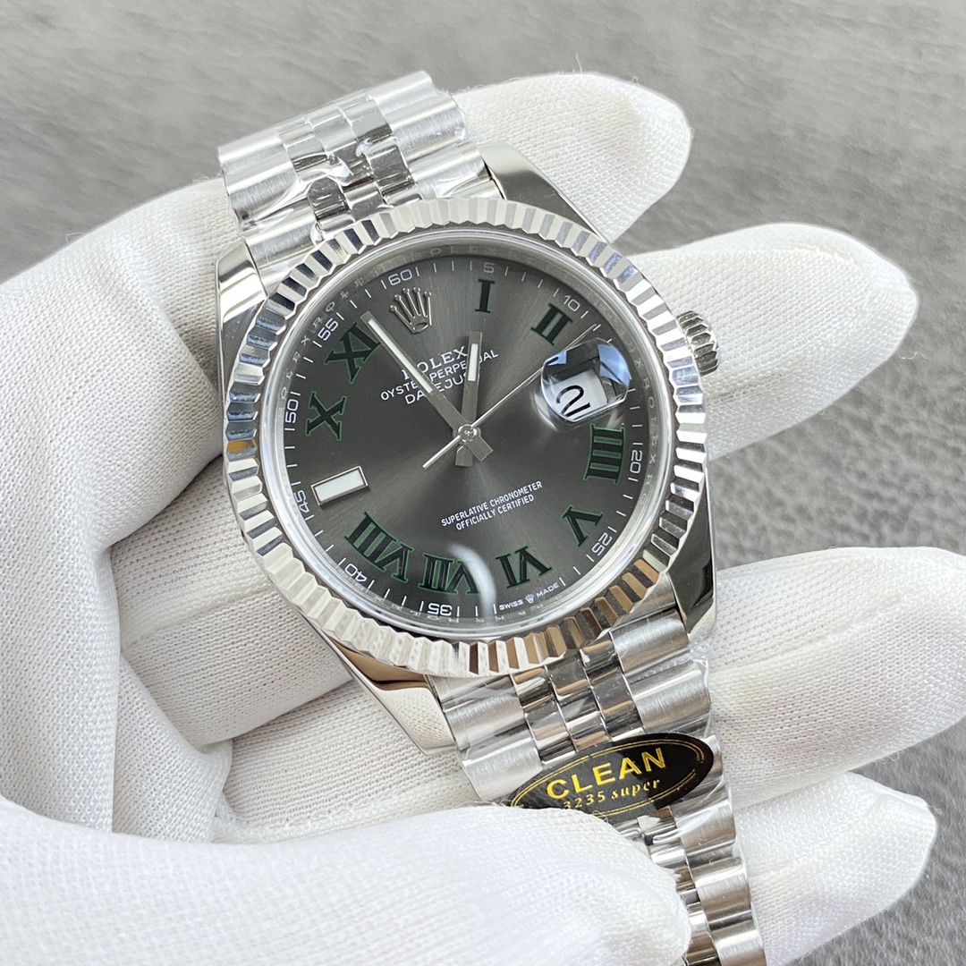 Swiss Super Clone Rolex Datejust 126334 Replica 41mm Steel/White Gold - Image 3
