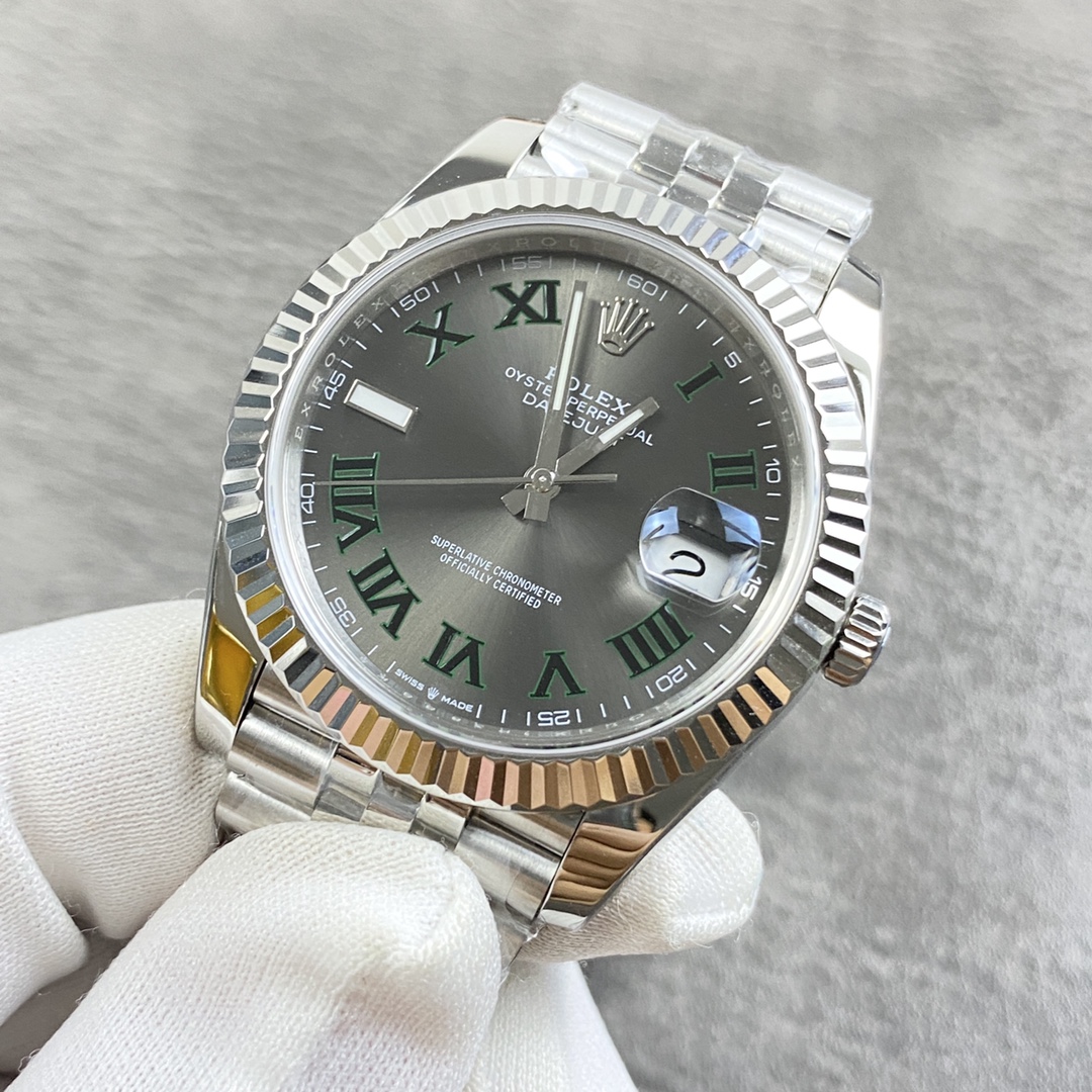 Swiss Super Clone Rolex Datejust 126334 Replica 41mm Steel/White Gold - Image 4