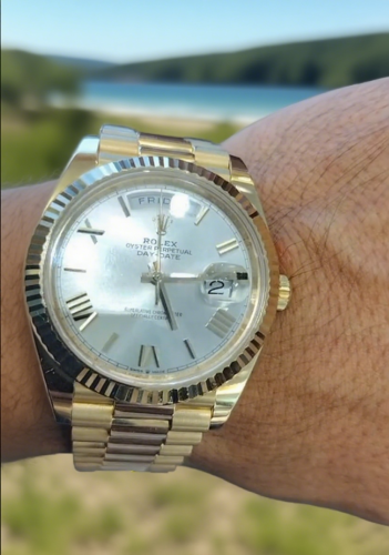 High End Replica Rolex Day-Date Rolex Calibre 2836/2813 m228238-0042 Men's Gold-tone photo review