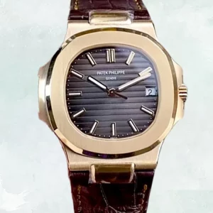 Best Swiss Super Clone Patek Philippe Nautilus Ref.5711R-001 Replica Watch 40mm Brown Dial