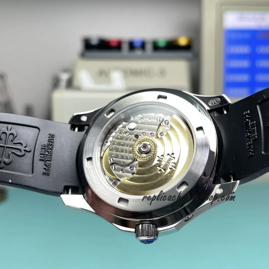 Replica Patek Philippe Aquanaut 5261R-001 Black Automatic Watch with Annual Calendar - Image 8